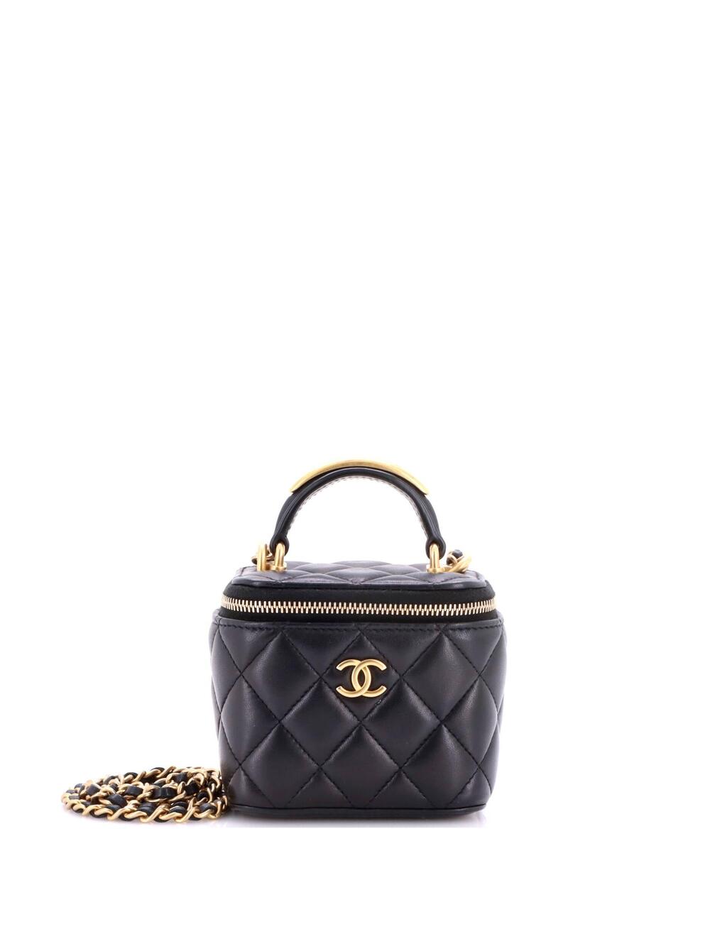 Chanel Cc Top Handle Vanity Case With #343024C33B